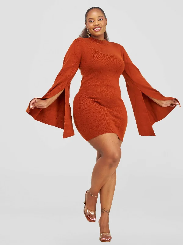 TexStyle Belle Dress - Rust