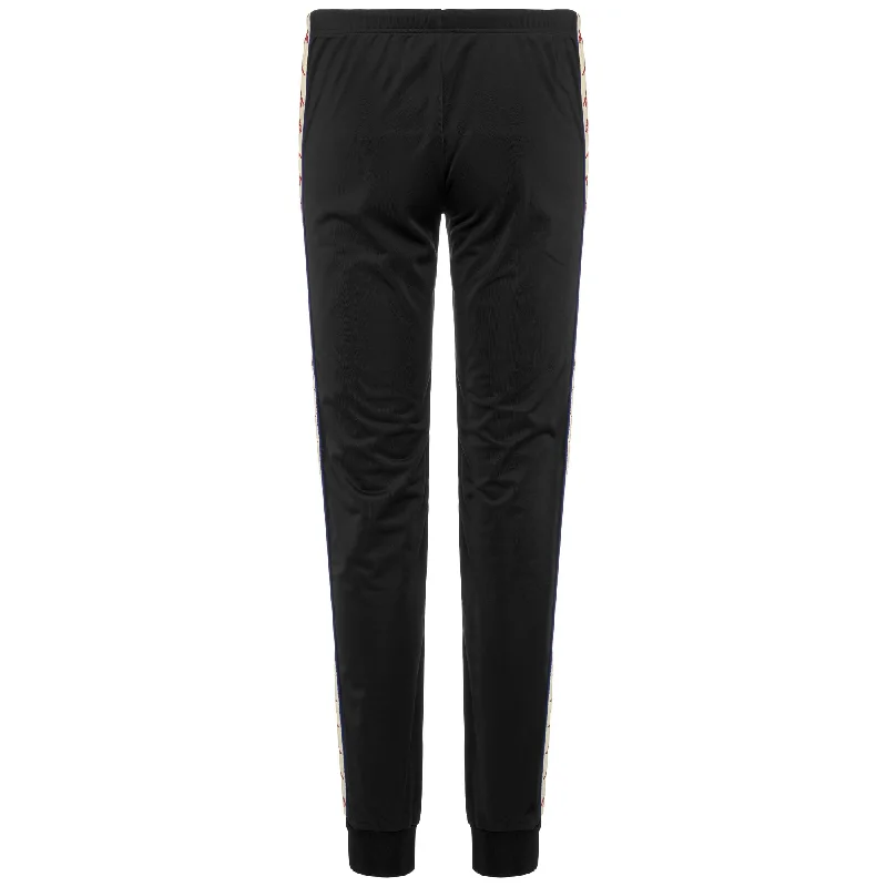 222 BANDA   WRASTORIA SLIM - Pants - Sport Trousers - Woman - BLACK-WHITE ANTIQUE-BLUE ROYAL