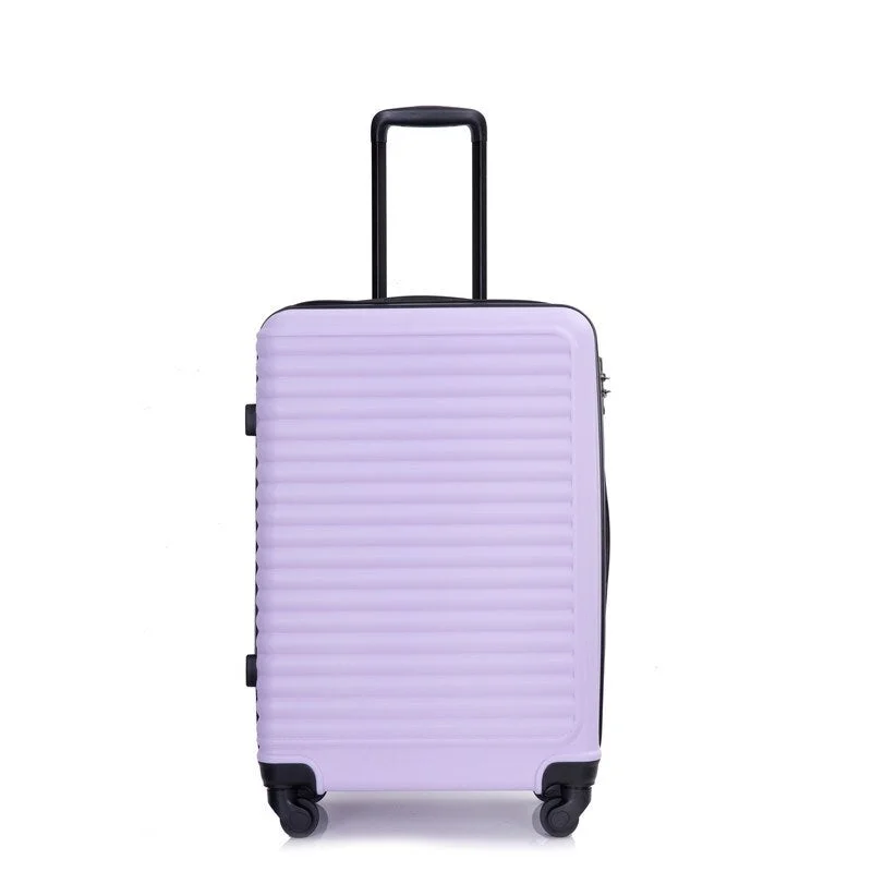 Earplugs and eye masks set for a good sleep during long - haul flights3 Piece Luggage Sets ABS Lightweight Suitcase,Lavender Purple