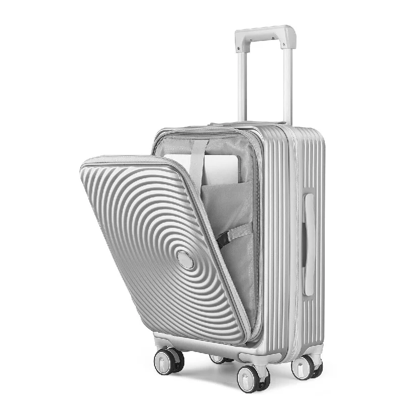 Suitcase wheels replacement kits for smooth rolling after long - term use3-Piece Set Hardside Expandable Luggage with Spinner Wheels, Silver