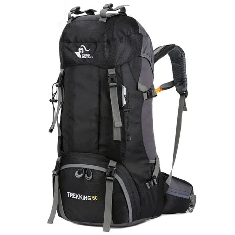 Travel backpack rain covers made of durable nylon material60L Waterproof Hiking Camping Backpack with Rain Cover, Lightweight Outdoor Sport Travel Daypack for Climbing Touring