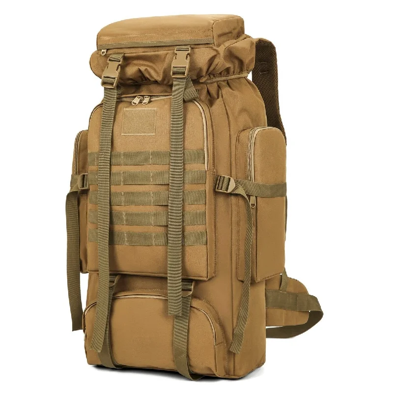 Luggage trolley organizers to hold small items like keys and phones70l Hiking Backpack for Men Waterproof Military Camping Rucksack Travel Daypack