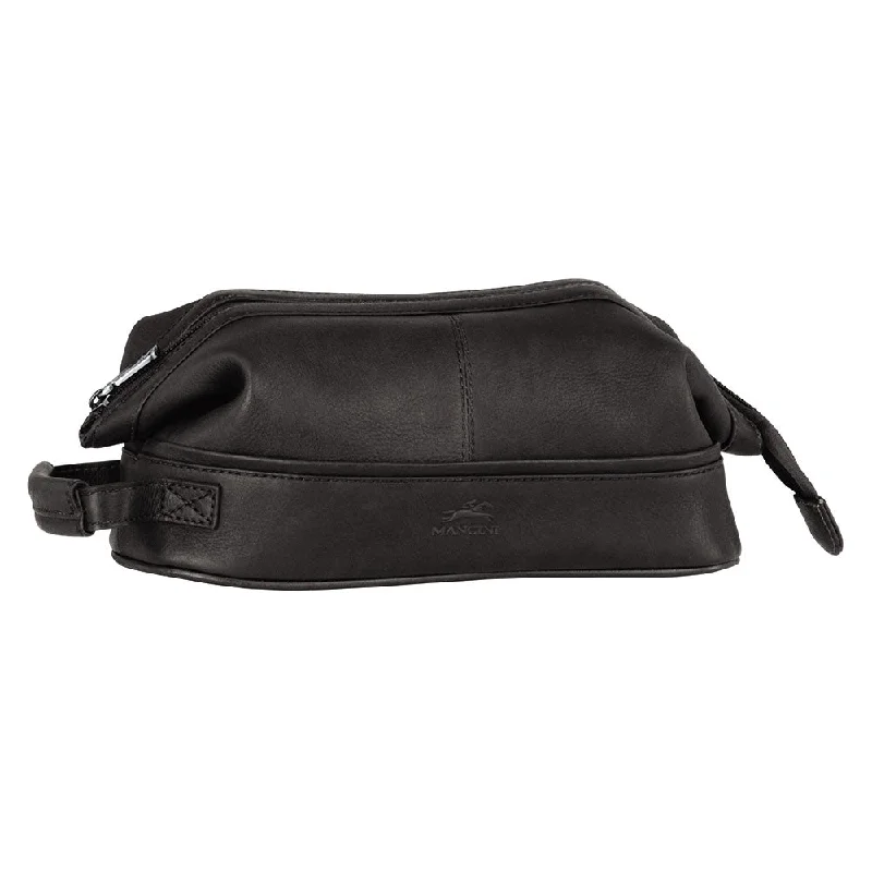 Travel document holders with multiple slots for passports and ticketsMancini Leather Classic Toiletry Kit with Organizer Black