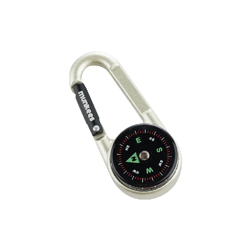 Magnetic luggage labels that can be easily changed or removedOn Sale- AceCamp Carabiner Compass and Thermometer- $4.00