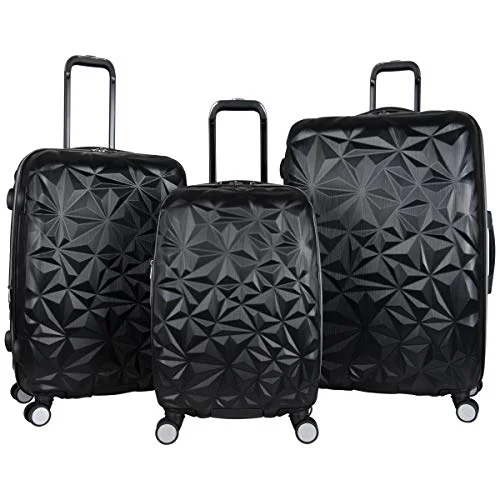 Lightweight luggage tags with personalized names and contact info for easy identificationAimee Kestenberg Women's Geo Chic 3-Piece Set, Black