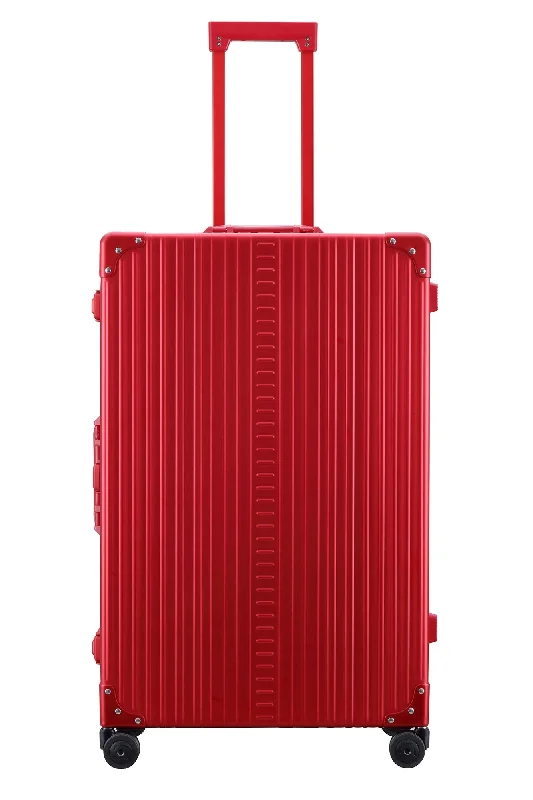 Portable shoe bags to keep footwear separate in suitcasesAleon 30" Macro Traveler Aluminum Hardside Checked Luggage (Ruby) Red