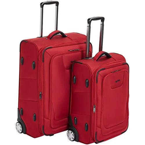 TSA-approved combination locks for luggage security during international travelAmazonbasics Premium Upright Expandable Softside Suitcase With Tsa Lock 2-Piece Set - 22/26-Inch,