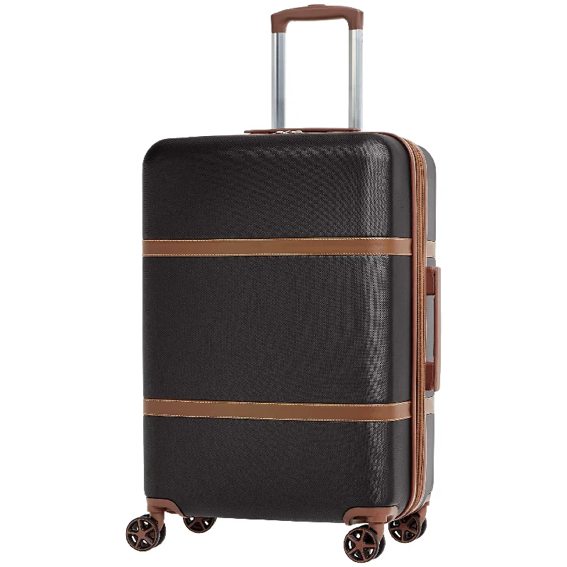 Waterproof luggage covers for protection against rain on outdoor tripsAmazonBasics Vienna Expandable Luggage Spinner Suitcase - 24 Inch, Black