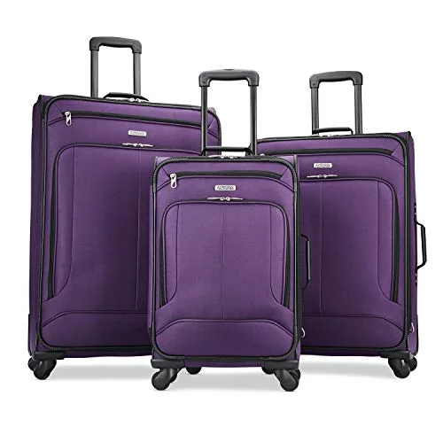 Waterproof luggage covers for protection against rain on outdoor tripsAmerican Tourister Pop Max 3-Piece Softside (Sp21/25/29) Luggage Set With Multi-Directional Spinner