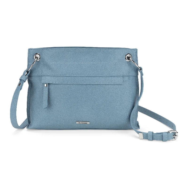Anti - theft RFID blocking travel wallet for safe money and card storageBellezza East/West Cross Body Bag