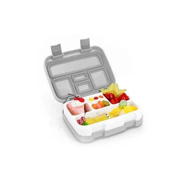 Bento Style Lunch Box Leak-Proof Container - Grey