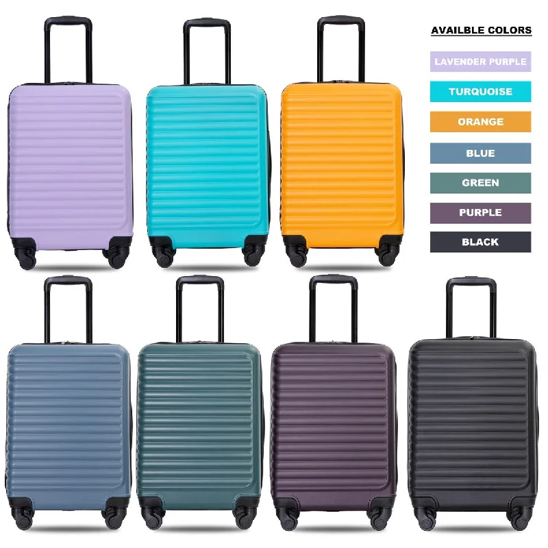Travel garment hangers that are foldable for easy packingBlack 20" Luggage Carry On Spinner Suitcase Set Lightweight Durable Hardside Spinner Wheel Luggage Trunk Sets for Trips
