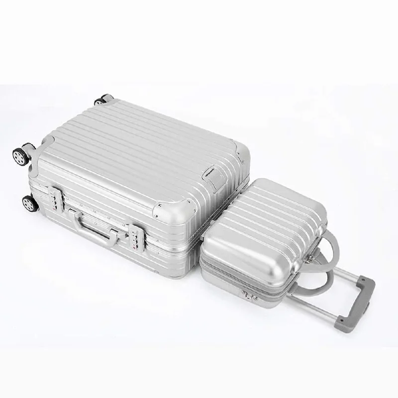 Suitcase wheels replacement kits for smooth rolling after long - term useBoarding Suitcase, Trolley Case Universal Wheel Aluminum Frame Suitcase, Retro Luggage 20 Inch Boarding Case