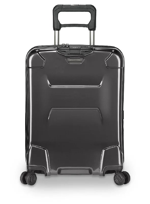Luggage straps with buckle closures to secure overstuffed bagsTorq 20" Spinner International Wide Body Carry-On Luggage