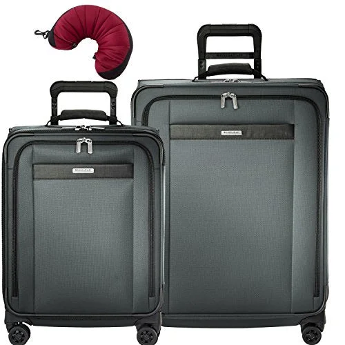Expandable packing cubes sets in various sizes for organized suitcase packingBriggs & Riley Transcend Vx 3 Piece Spinner Set | Wide Carry-On Expandable Spinner | Medium