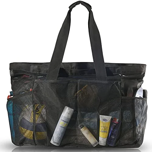 TSA-approved combination locks for luggage security during international travelBulex Extra Large Beach Bags and Totes - XXL Mesh Tote Bag with Pockets & Zipper, Heavy Duty, Lightweight & Foldable - Oversized Carry Tote Bag for Towels, Perfect to Carry all items for Your Family