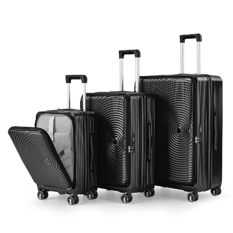 Travel document holders with multiple slots for passports and ticketsCamp Trunks PC Luggage Sets 3 Piece Password Box for Short Trips & Long Travel, Trolley Case Luggage Expandable Suitcase, Black
