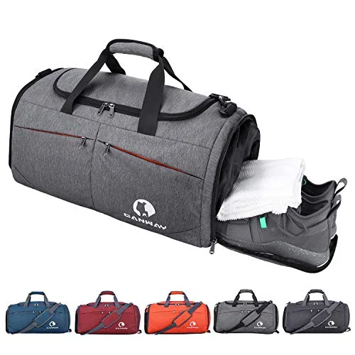 Earplugs and eye masks set for a good sleep during long - haul flightsCanway Sports Gym Bag, Travel Duffel bag with Wet Pocket & Shoes Compartment for men women, 45L, Lightweight