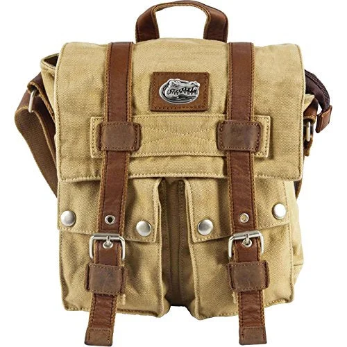 Leather luggage handles for a comfortable and stylish gripCanyon Outback Canvas Messenger Bag-Florida Gators, One Size
