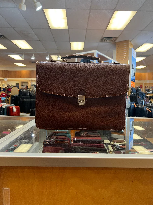 Hanging toiletry bags with multiple compartments for bathroom essentialsOn Sale- Classico- Leather Flap Briefcase- $190