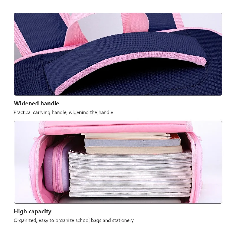 Compression packing bags to save space in travel backpacksClassic Girls Cute Unicorn Backpack Princess Bow Children's School Bag