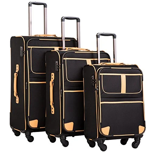 Travel backpack rain covers made of durable nylon materialCoolife Luggage 3 Piece Set Suitcase With Tsa Lock Pinner Softshell 20In24In28In (Black.) Travel backpack rain covers made of durable nylon materialCoolife Luggage 3 Piece Set Suitcase With Tsa Lock Pinner Softshell 20In24In28In (Black.)