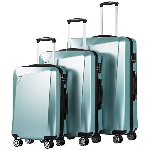 Travel document holders with multiple slots for passports and ticketsCoolife Luggage 3 Piece Sets Pc+Abs Spinner Suitcase 20 Inch 24 Inch 28 Inch