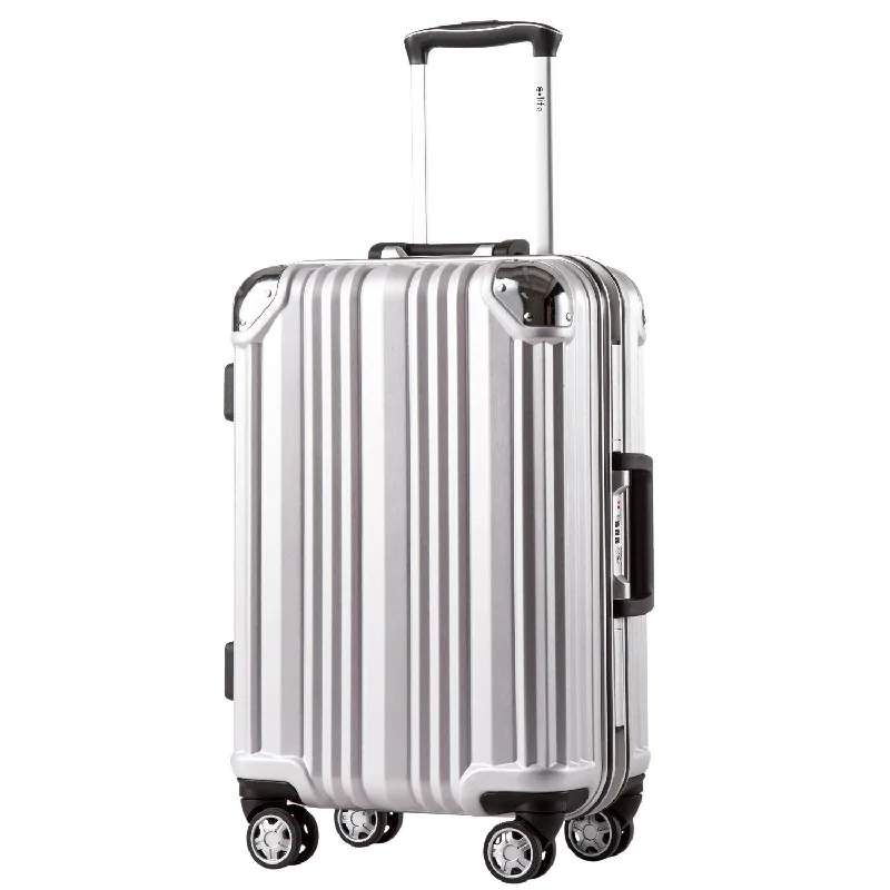 Portable shoe bags to keep footwear separate in suitcasesCoolife Luggage Aluminium Frame Suitcase with TSA Lock 100% PC (M(24in), Silver)