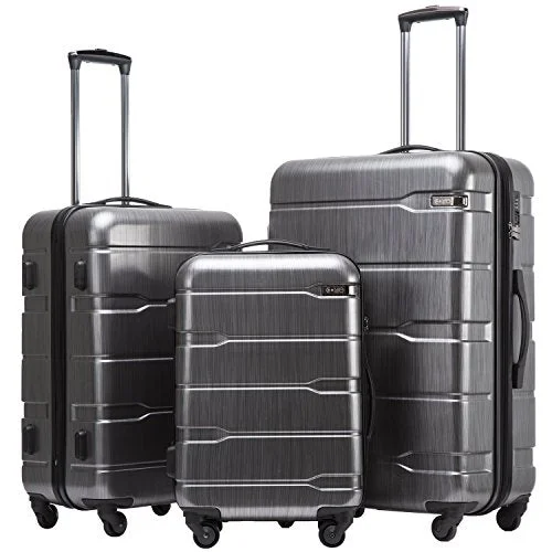 Compression packing bags to save space in travel backpacksCoolife Luggage Expandable 3 Piece Sets Pc+Abs Spinner Suitcase 20 Inch 24 Inch 28 Inch (Charcoal