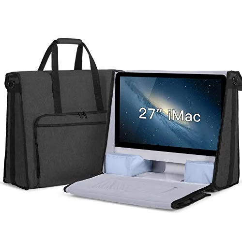 Luggage trolley organizers to hold small items like keys and phonesDamero Carrying Tote Bag Compatible with Apple 27" iMac Desktop Computer, Travel Storage Bag for iMac 27-inch and Other Accessories, Black