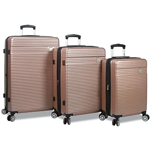 Expandable packing cubes sets in various sizes for organized suitcase packingDejuno Ashford 3-Pc Hardside Spinner Tsa Combination Lock Luggage Set-Rosegold, Rose Gold
