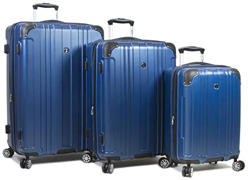 Earplugs and eye masks set for a good sleep during long - haul flightsDejuno Kingsley Abs 3-Piece Hardside Spinner Luggage Set-Blue