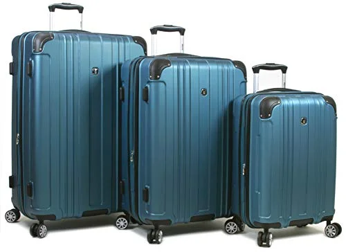 Compression packing bags to save space in travel backpacksDejuno Kingsley Abs 3-Piece Hardside Spinner Luggage Set-Turquoise