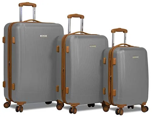 TSA-approved combination locks for luggage security during international travelDejuno Legion 3-pc Hardside Spinner TSA Lock Luggage Set-Silver