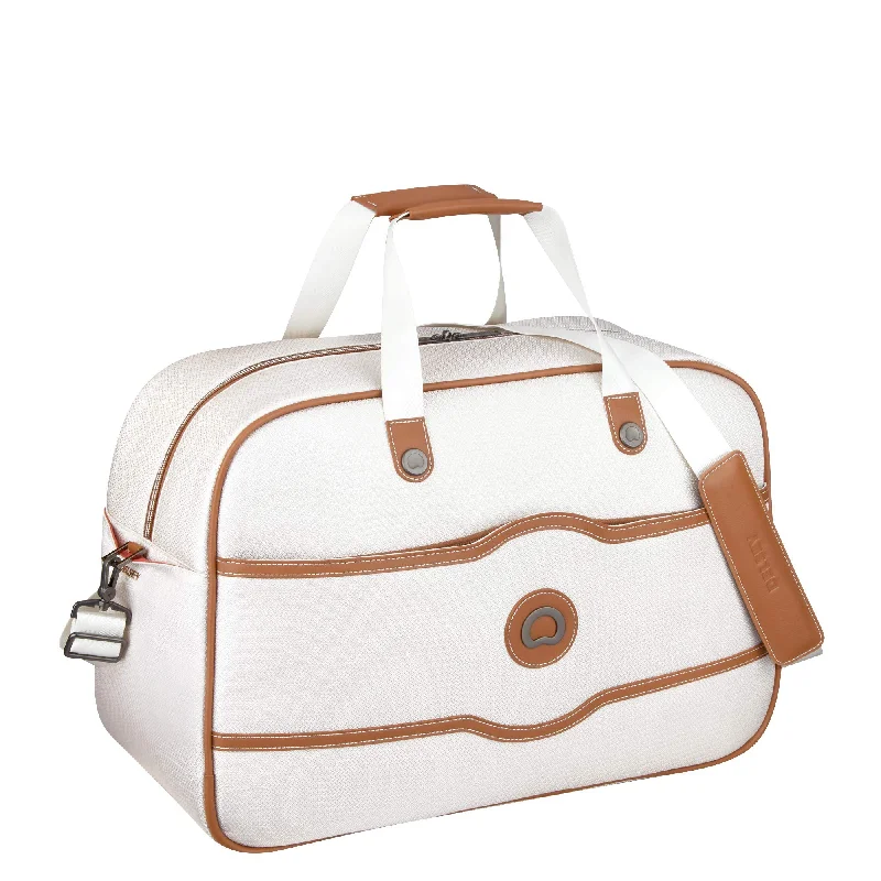 Hanging toiletry bags with multiple compartments for bathroom essentialsDELSEY Paris Luggage Chatelet Soft Air Weekender Duffel, Champagne, One Size