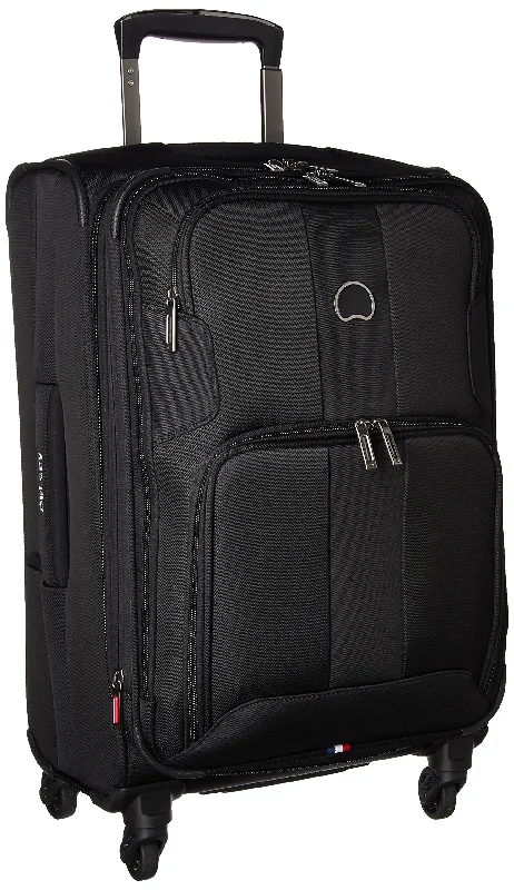 TSA-approved combination locks for luggage security during international travelDelsey Paris Luggage Sky Max Carry On Expandable Spinner Suitcase, Black
