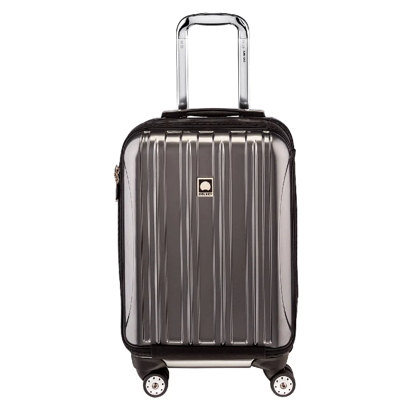 Earplugs and eye masks set for a good sleep during long - haul flightsDELSEY Paris Luggage Small Carry-on, Titanium
