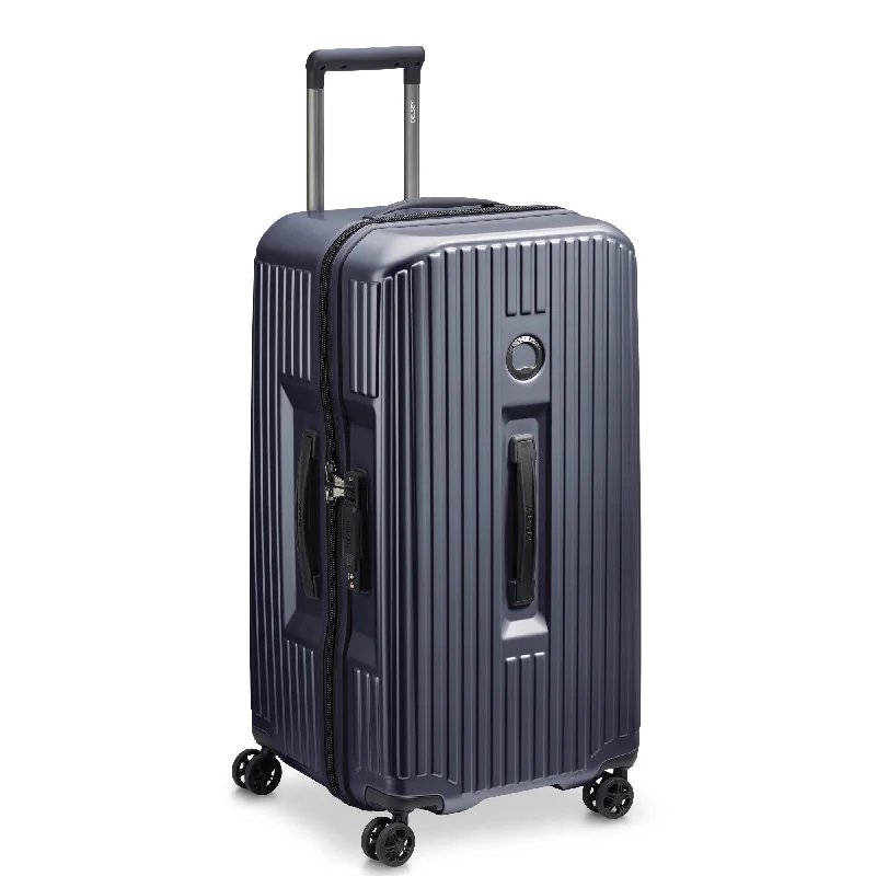 Waterproof luggage covers for protection against rain on outdoor tripsDELSEY Paris Securitime 26" Trunk Spinner