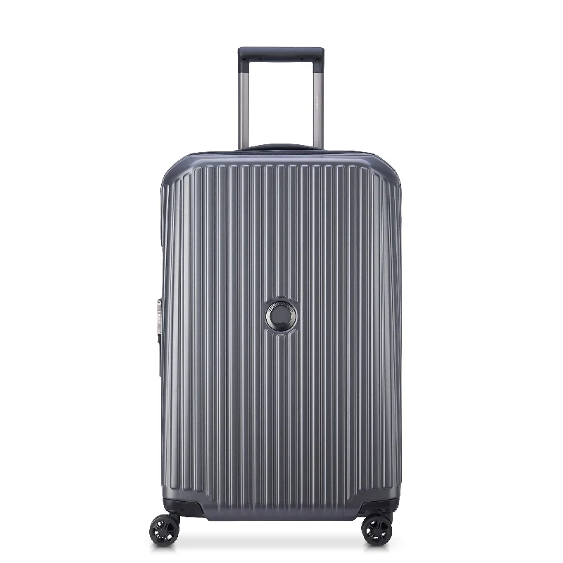 Suitcase wheels replacement kits for smooth rolling after long - term useDELSEY Paris Securitime Medium Expandable Luggage with Spinner Wheels