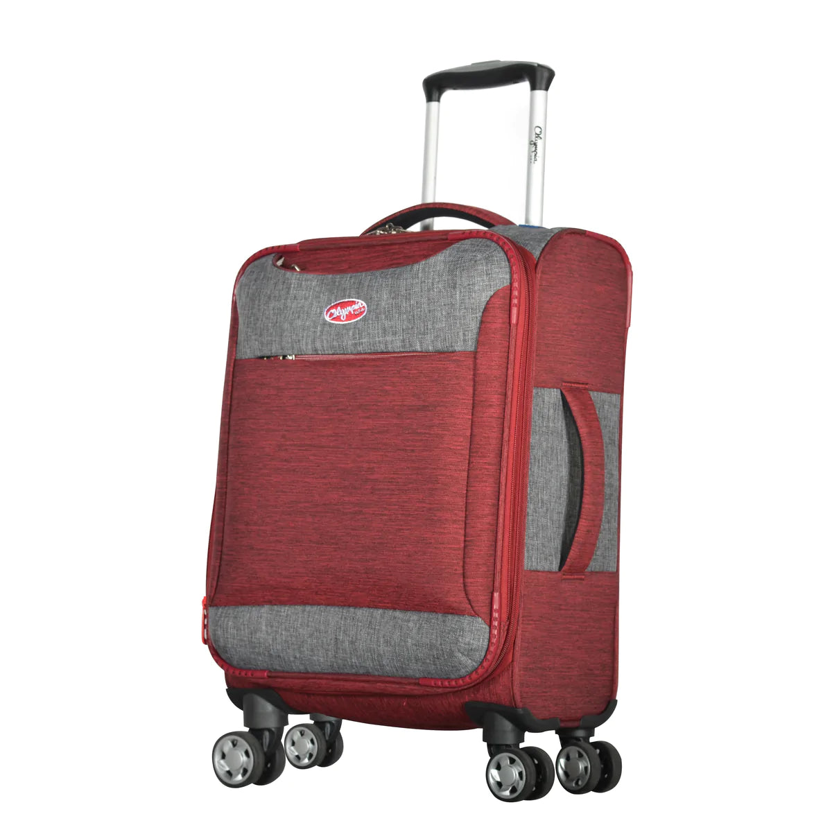 Anti - theft RFID blocking travel wallet for safe money and card storageFINAL SALE - Olympia Denim 22” Carry-On Softside Spinner (Red)- OE-2621- $59.99