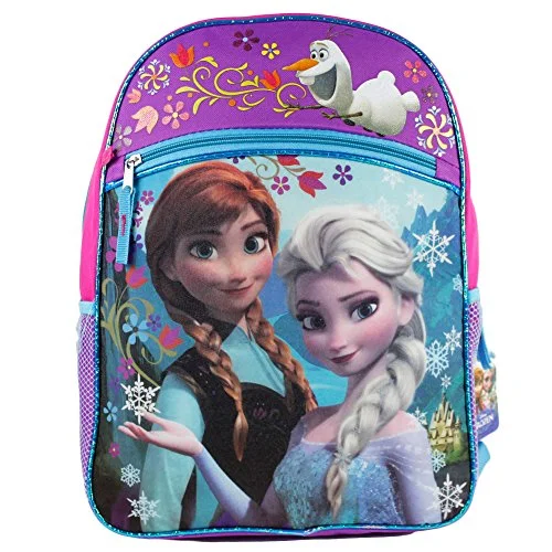 Compression packing bags to save space in travel backpacksDisney Frozen Girl's Large Backpack - Pink and Purple with Blue Trim