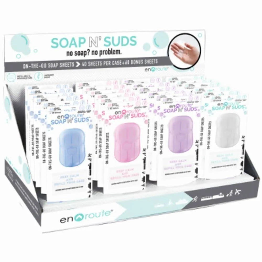 Portable shoe bags to keep footwear separate in suitcasesEn Route Soap N Suds - $9.95