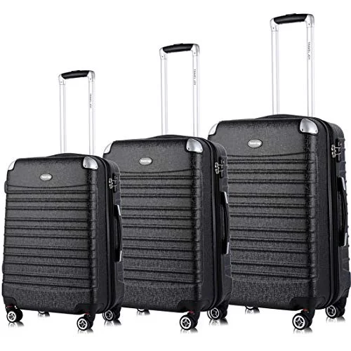 Anti - theft RFID blocking travel wallet for safe money and card storageExpandable Luggage Set, TSA Lightweight Spinner Luggage Sets, Carry On Luggage 3 Piece Set