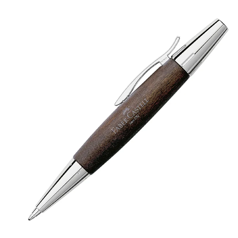 Charging station travel adapters with multiple USB ports for powering devices on the goFaber-Castell e-motion 148381 Ballpoint, Dark Brown Pearwood