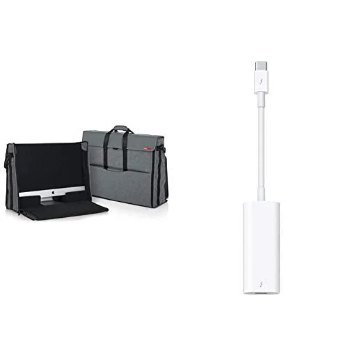 Waterproof luggage covers for protection against rain on outdoor tripsGator Cases Creative Pro Series Nylon Carry Tote Bag for Apple 27" iMac Desktop Computer (G-CPR-IM27) & Apple Thunderbolt 3 (USB-C) to Thunderbolt 2 Adapter