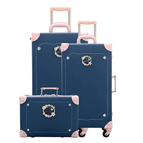 Travel document holders with multiple slots for passports and ticketsGirls Travel Suitcase Set Leather Luggage Softside Spinner With Silent Wheel 3 Pcs Fairy Blue