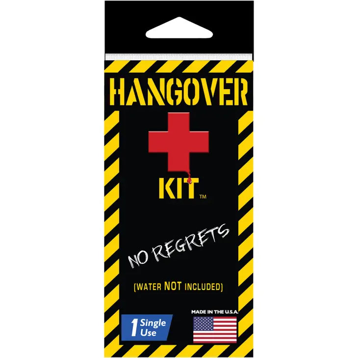 Travel document holders with multiple slots for passports and ticketsOn Sale- Hangover Kit- $3.00