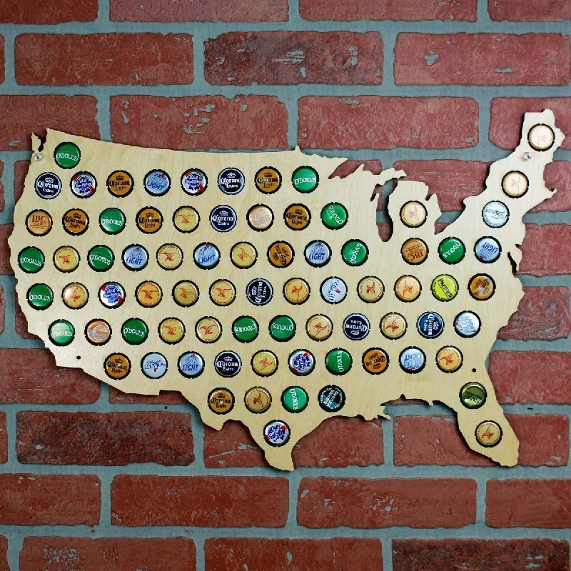 Charging station travel adapters with multiple USB ports for powering devices on the goHappy Hour USA Map Beer Cap Trap Charging station travel adapters with multiple USB ports for powering devices on the goHappy Hour USA Map Beer Cap Trap