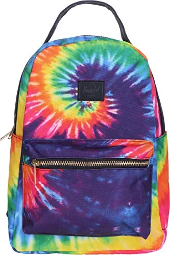 Anti - theft RFID blocking travel wallet for safe money and card storageHerschel Nova Backpack, Rainbow Tie Dye, Small 14.0L