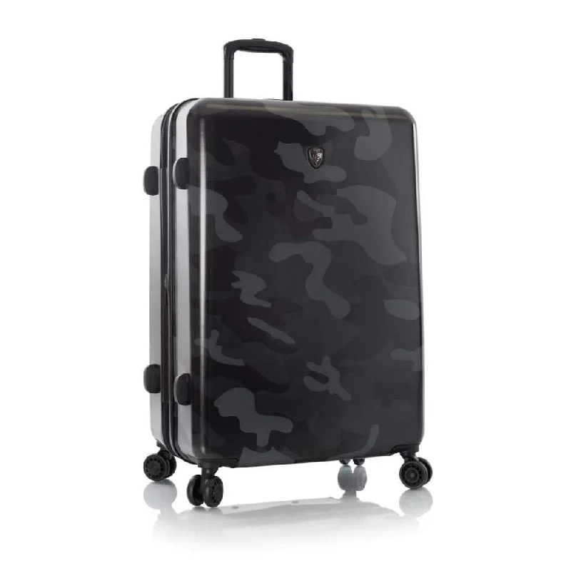 Lightweight luggage tags with personalized names and contact info for easy identificationHeys Black Camo 30" Spinner Luggage Lightweight luggage tags with personalized names and contact info for easy identificationHeys Black Camo 30" Spinner Luggage